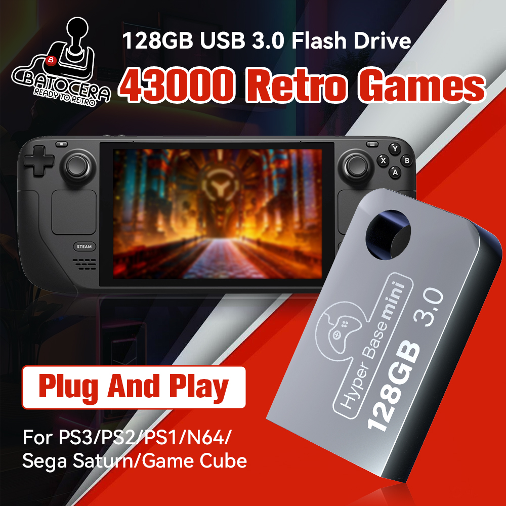 Retro Pc Gaming - Batocera 128G Gaming Stick With 43000+