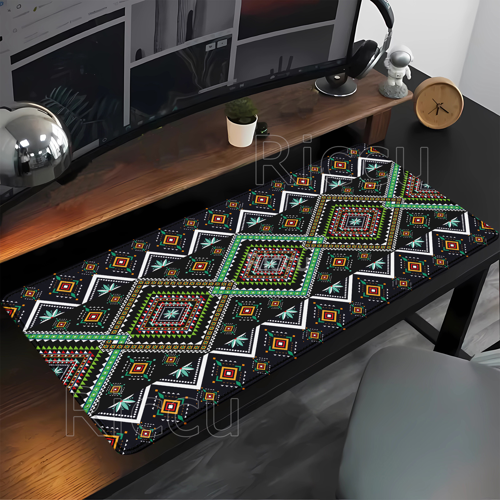 Retro Pc Gaming - Persian Mysterious Retro pattern Mouse Pad