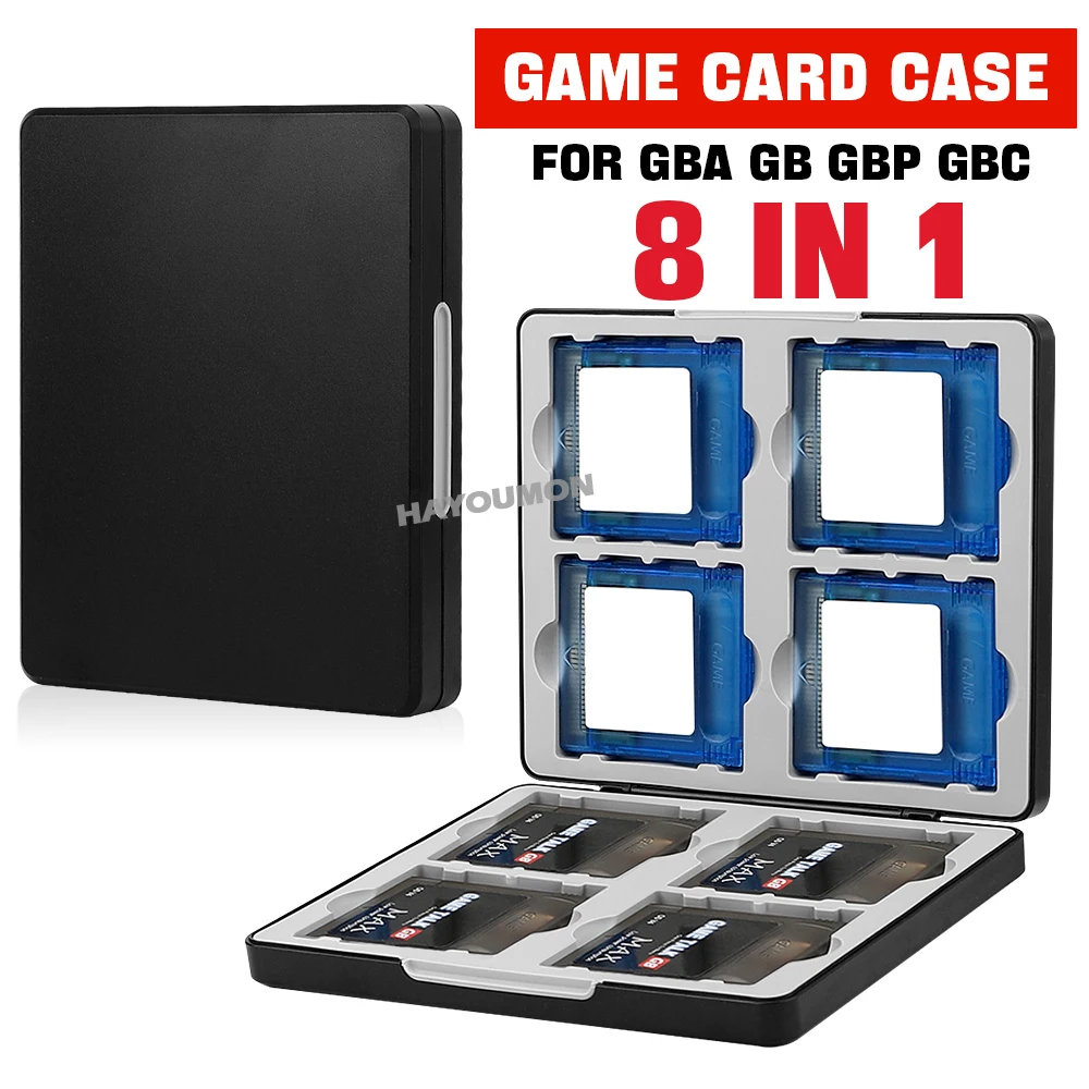 Game Boy Cartridge Holder - Portable 8 in 1 Game Card