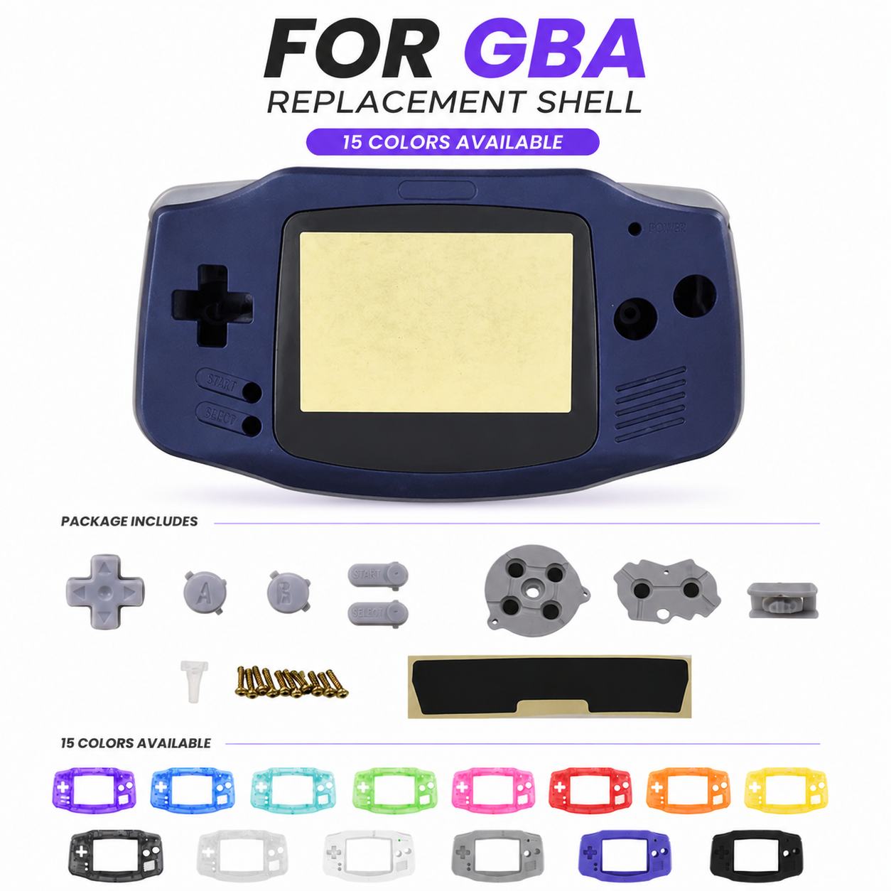 Retro Gaming Repair - For GBA Replacement Shell Game Boy