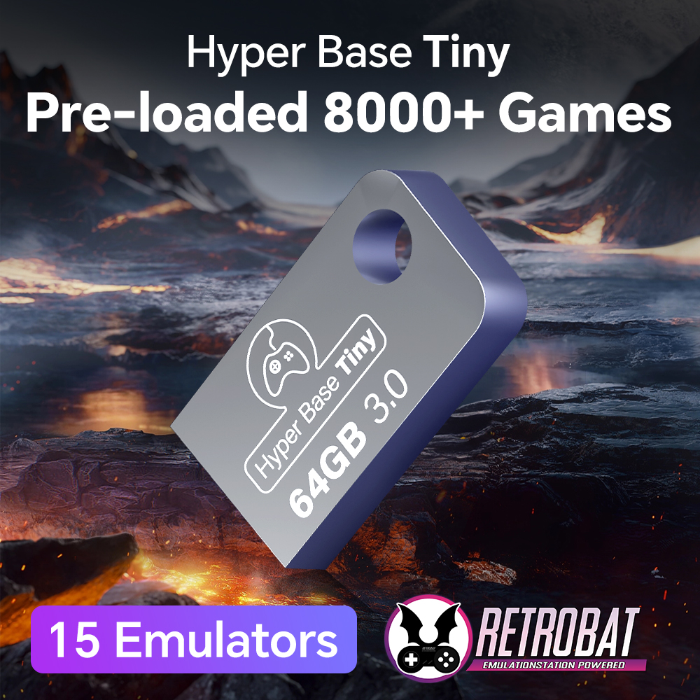 Retro Gaming Emulator Pc - Portable Tiny 64G Gaming USB Flash