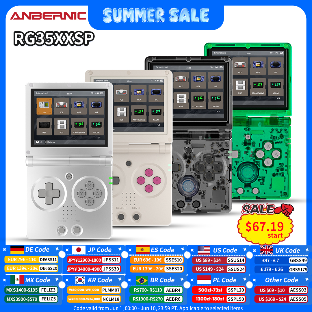 Retro Gaming Upscaler - Anbernic RG35XXSP Retro Flip Handheld Game
