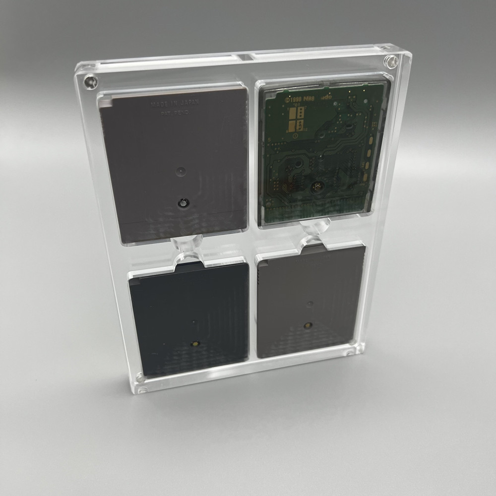Game Boy Cartridge Holder - High transparency Acrylic Magnetic suction cover