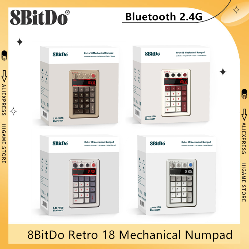 Retro Gaming Corps - 8BitDo Retro 18 Mechanical Numpad Bluetooth