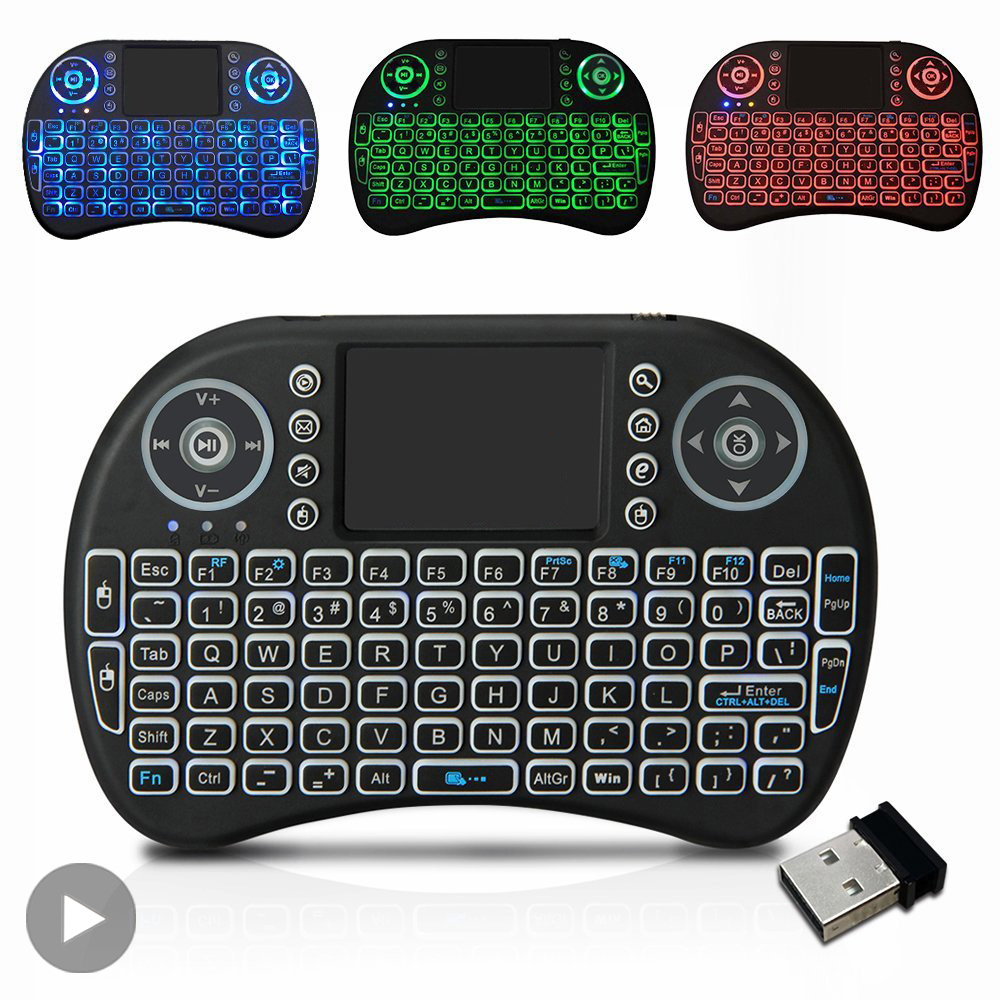 Retro Gaming Corps - Backlit Mini Wireless Keyboard Spanish French