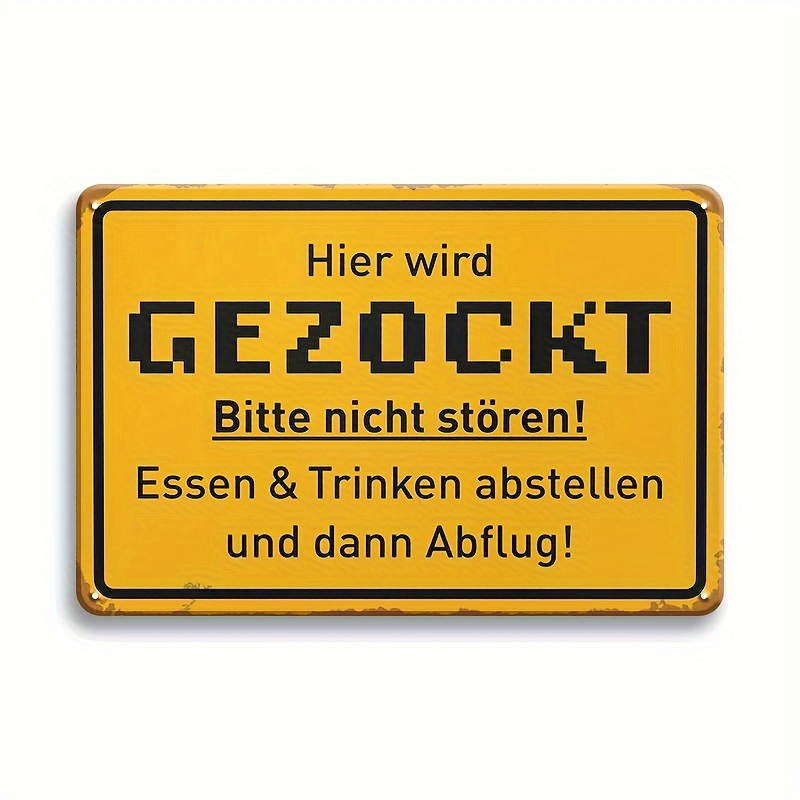 Retro Gaming Decor - Retro Gaming Metal Sign - 