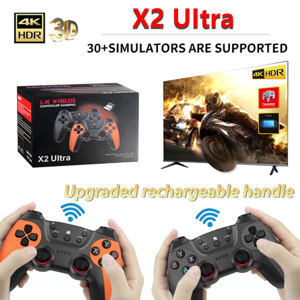 Retro Gaming Handheld Console - X2 Ultra Retro Game Stick 4K,
