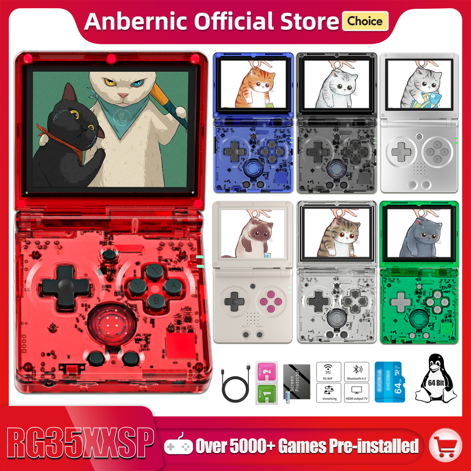 ANBERNIC NEW RG35XXSP Flip Han - Retro Gaming Upscaler recensione e prezzo
