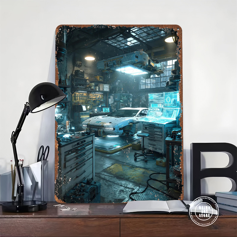 Futuristic Car Repair Garage M - Retro Gaming Repair recensione e prezzo