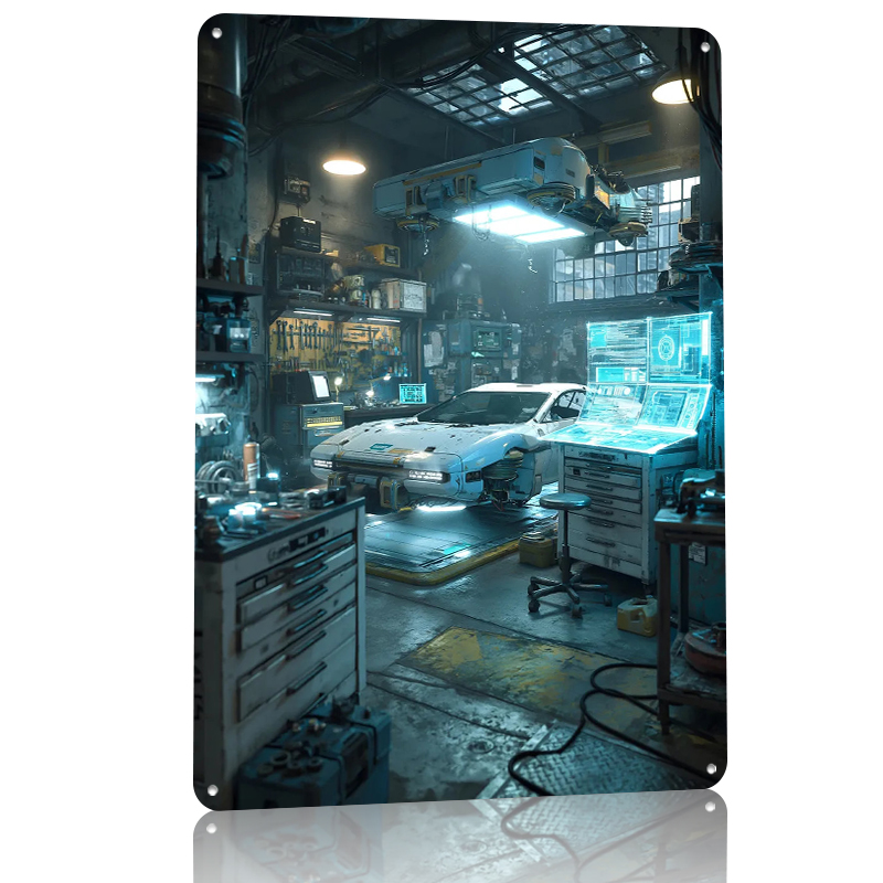 Futuristic Car Repair Garage M - Retro Gaming Repair recensione e prezzo