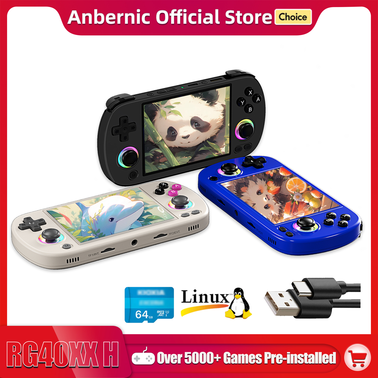 ANBERNIC RG40XX H Handheld Gam - Retro Gaming Upscaler recensione e prezzo