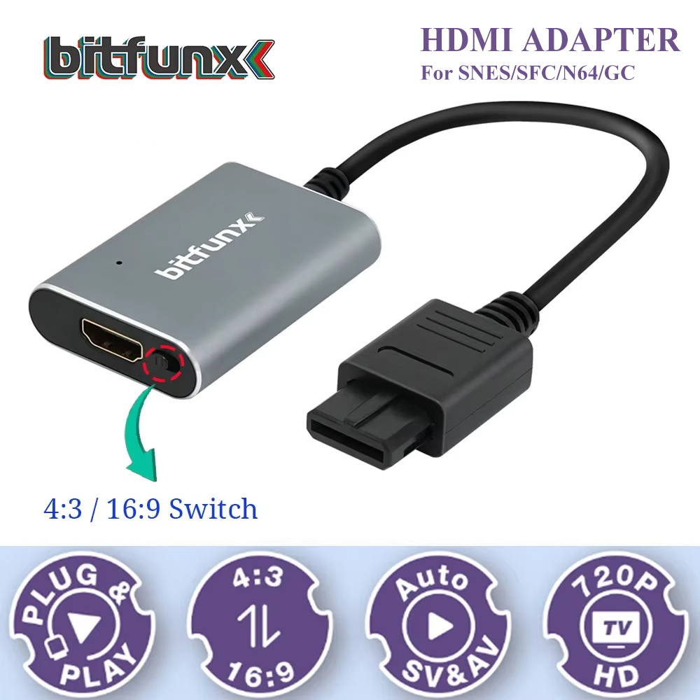 Bitfunx 720P Svideo / AV To HD - Retro Gaming Pro recensione e prezzo