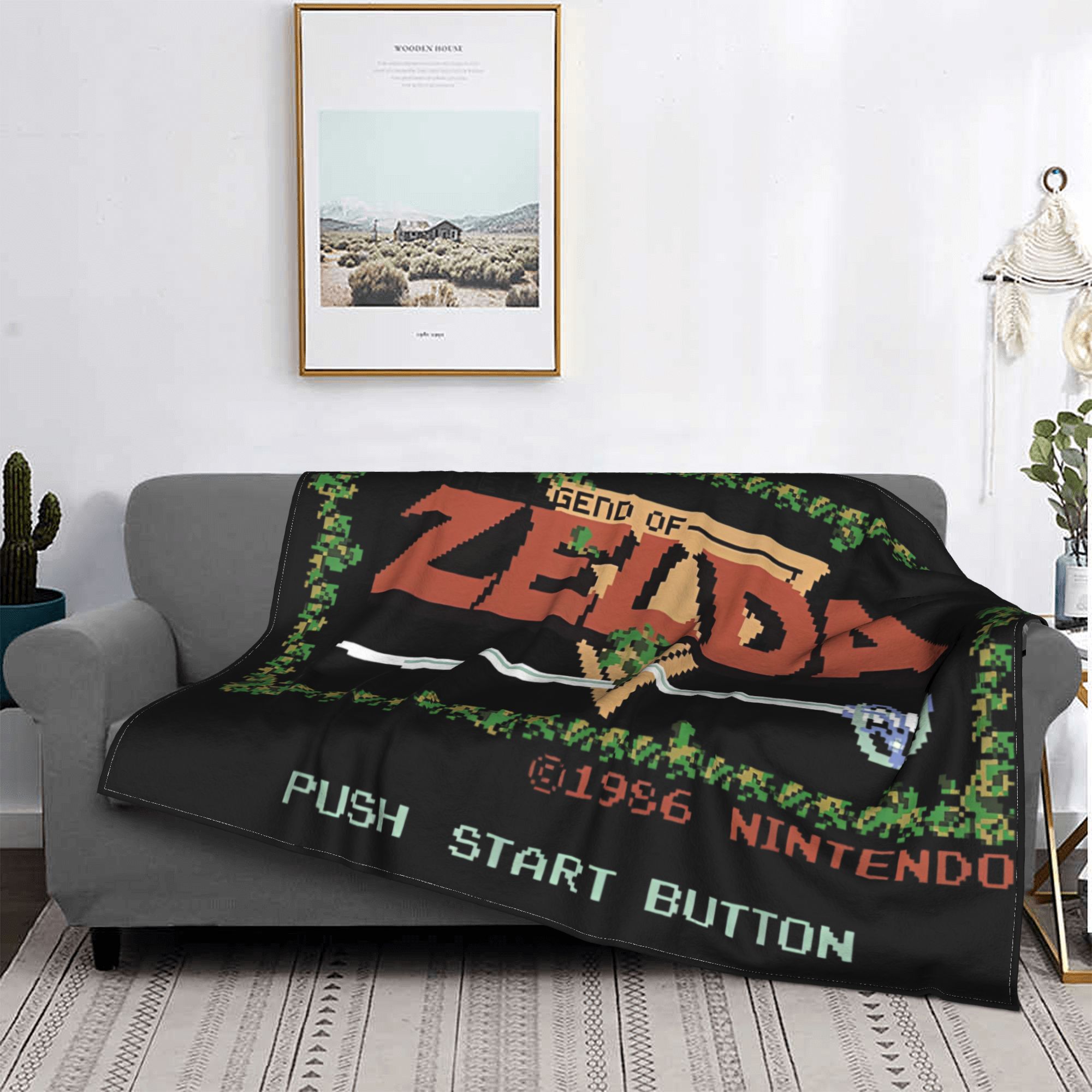 Z-Zelda Legends Flannel Blanke - Retro Gaming Zelda recensione e prezzo