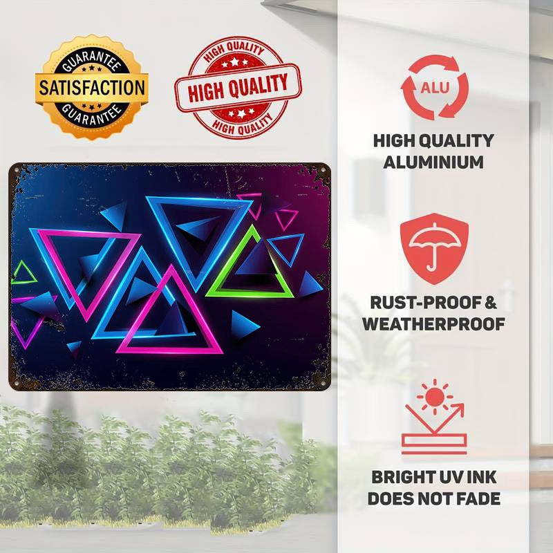 Neon Triangles Abstract Backgr - Background Retro Gaming recensione e prezzo