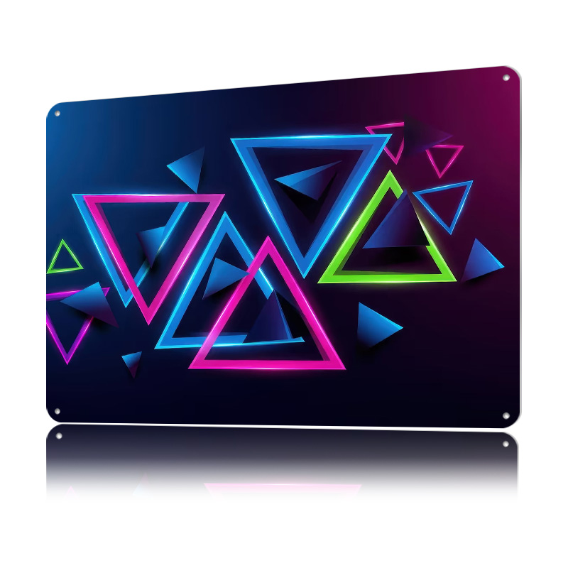 Neon Triangles Abstract Backgr - Background Retro Gaming recensione e prezzo