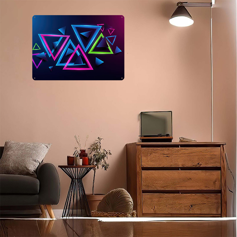 Neon Triangles Abstract Backgr - Background Retro Gaming recensione e prezzo