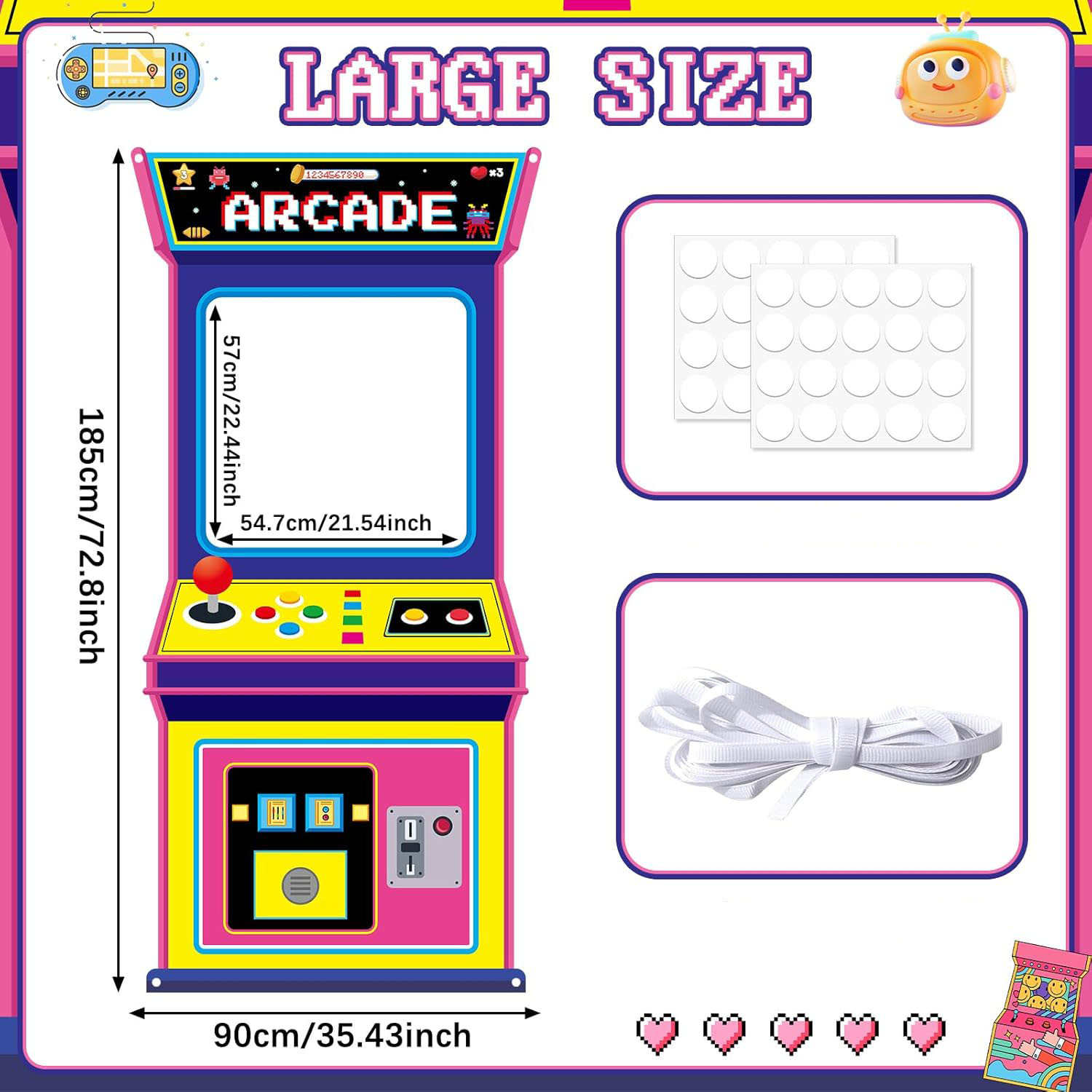 Fabric Arcade Game Photo Backg - Background Retro Gaming recensione e prezzo