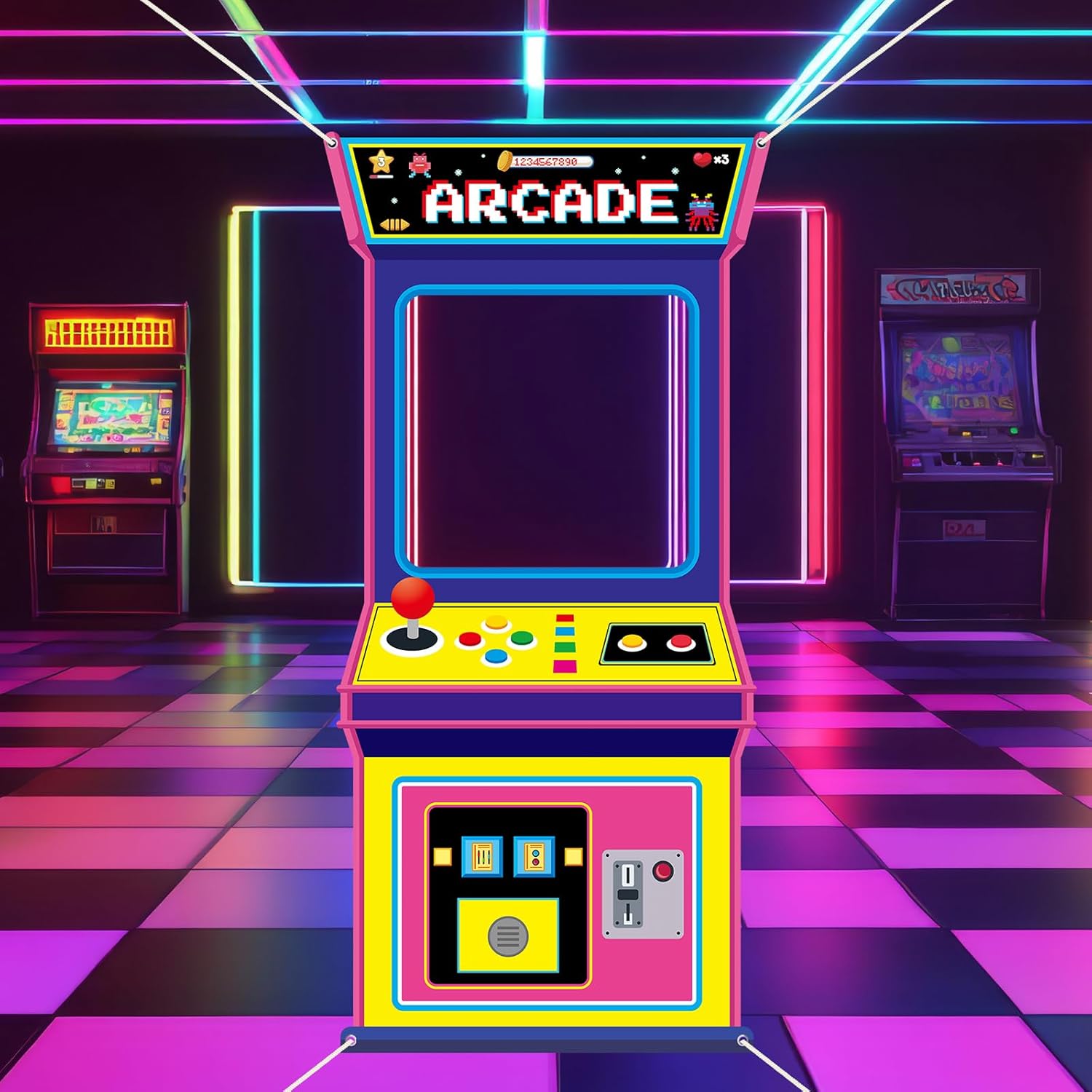 Fabric Arcade Game Photo Backg - Background Retro Gaming recensione e prezzo