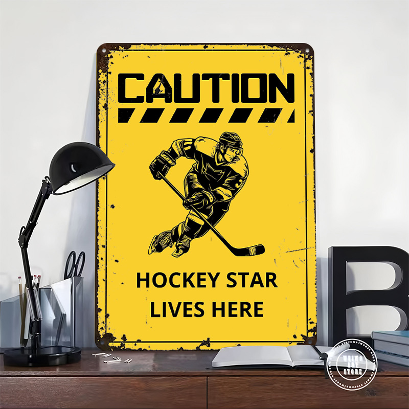 Hockey Star Lives Here Sign Pr - Retro Gaming Life recensione e prezzo