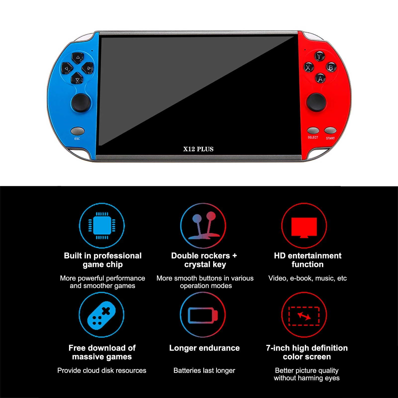 Lightweight X12 Retro Video Ga - Retro Gaming Handheld Console recensione e prezzo