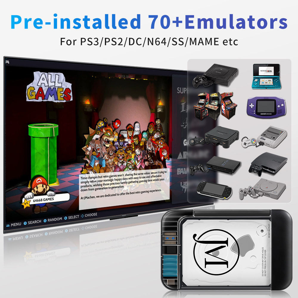 RETROBAT Portable 500G Gaming  - Retro Gaming Emulator Pc recensione e prezzo