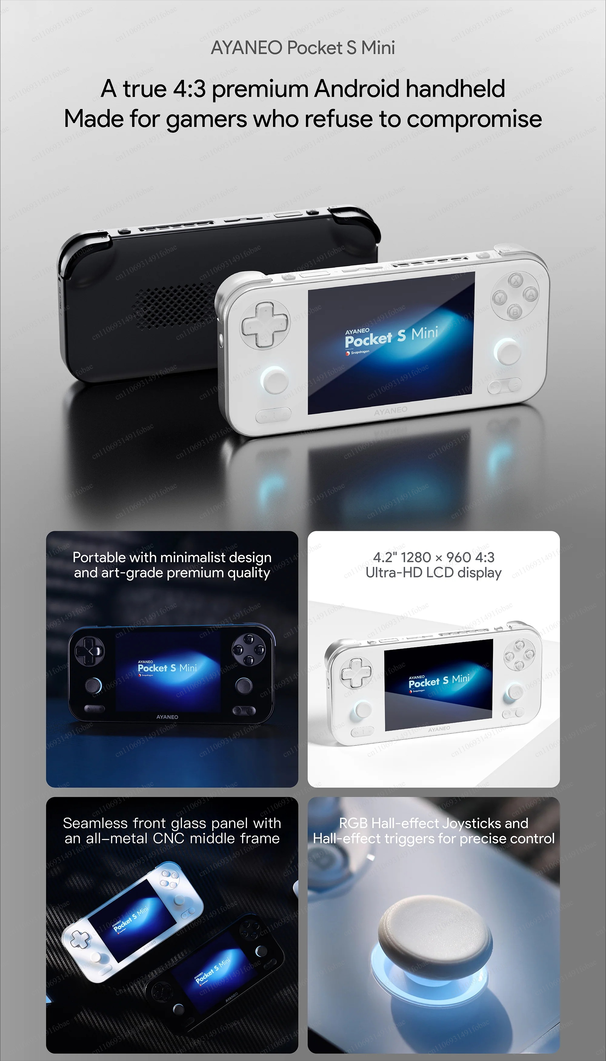 AYANEO Pocket S Mini Retro Han - Retro Gaming Handheld Console recensione e prezzo