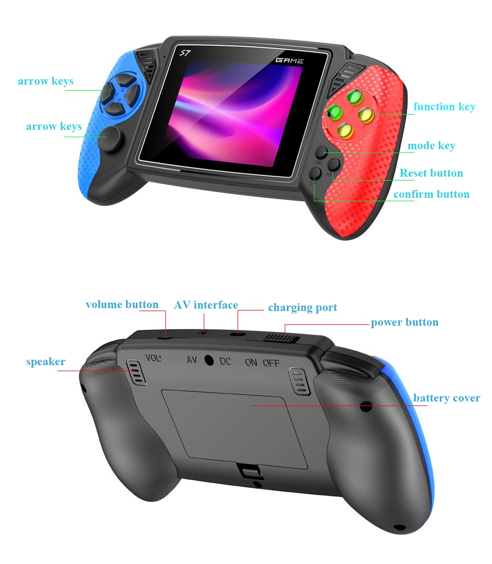 S7 Retro Handheld Game Console - Retro Gaming Handheld Console recensione e prezzo