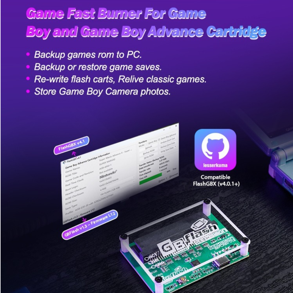 EPICJOY GBflash GBA/GBC Burner - Game Boy Cartridge Holder recensione e prezzo