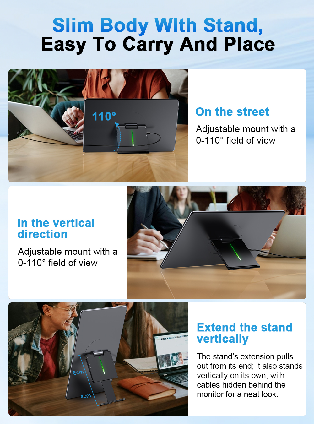 UPERFECT y 15.6 Inch Portable  - Crt Monitor Stand recensione e prezzo