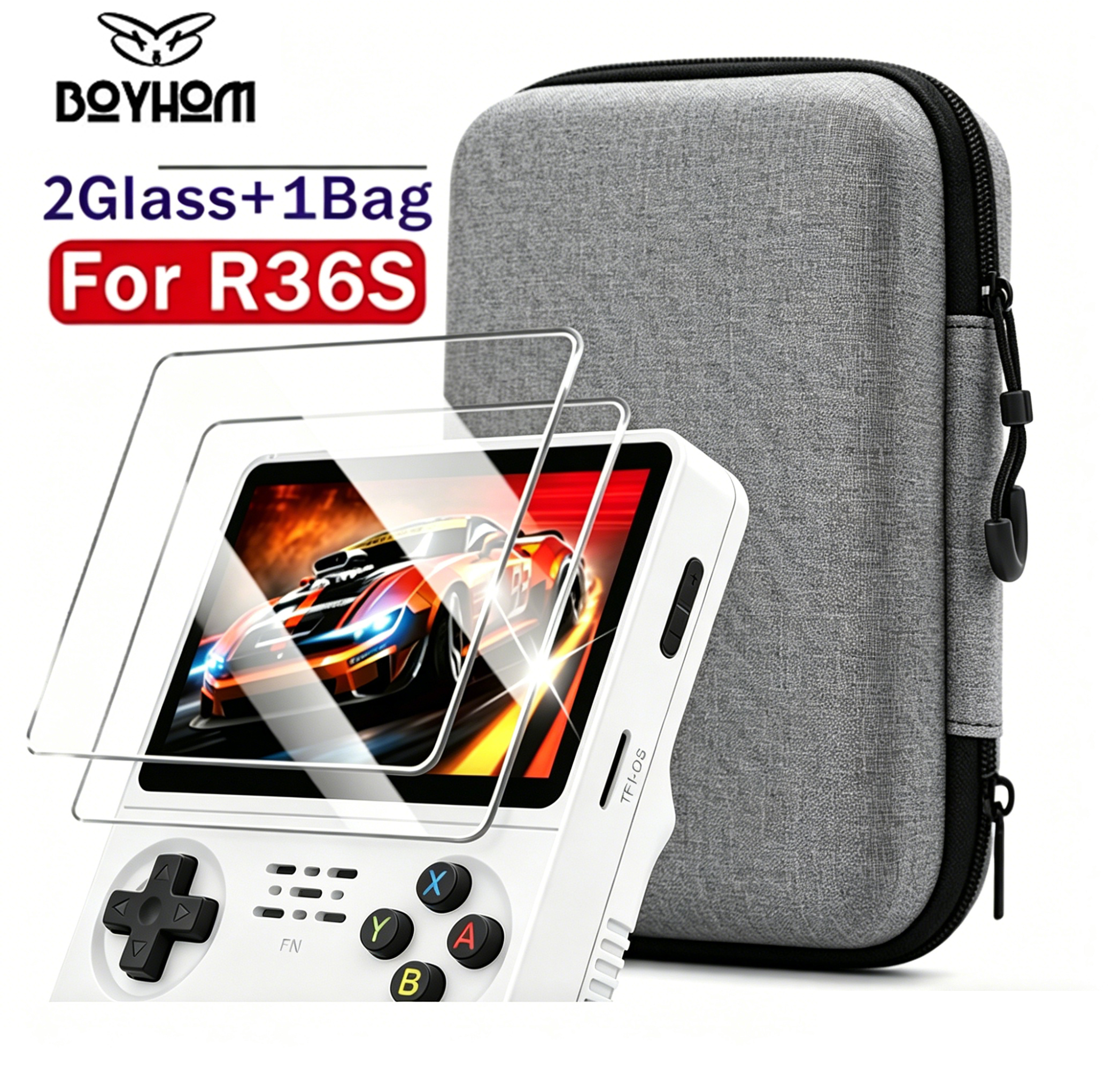 BOYHOM Official R36S Tempered  - Retro Gaming Handheld Console recensione e prezzo