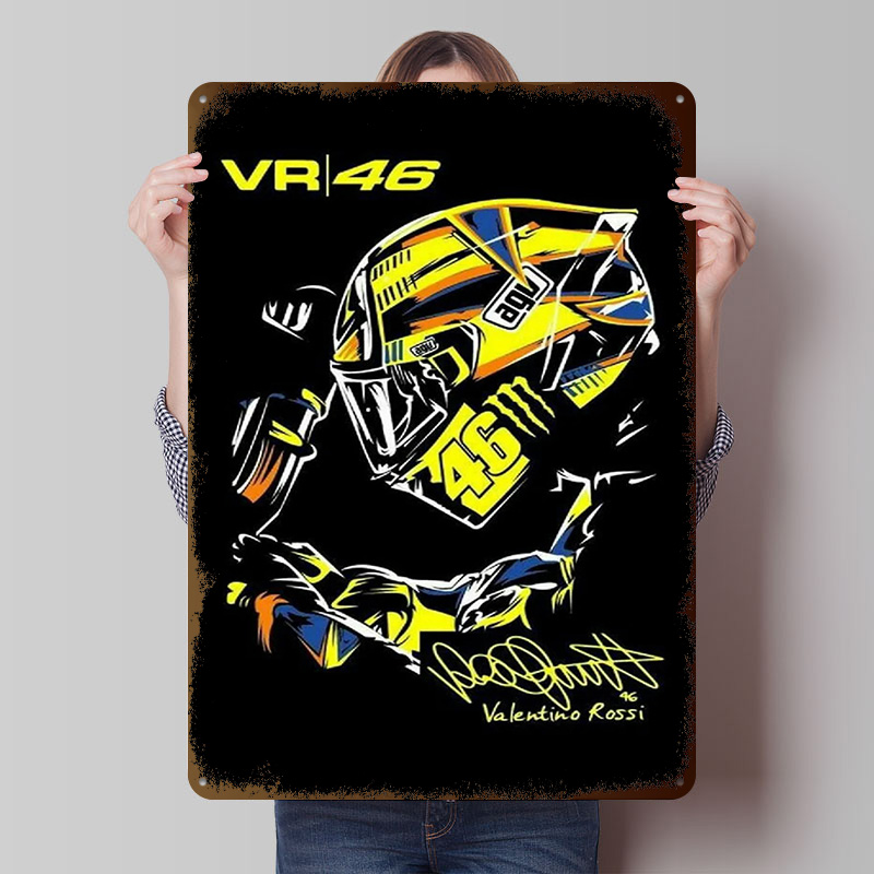 Helmet VR 46 Tinplate Poster V - Retro Gaming Vr recensione e prezzo