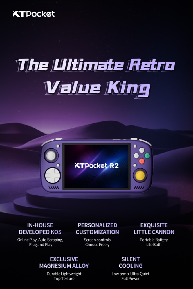 KTPocket R2 KTR2 4:3/3:2 Touch - Retro Gaming Handheld Console recensione e prezzo