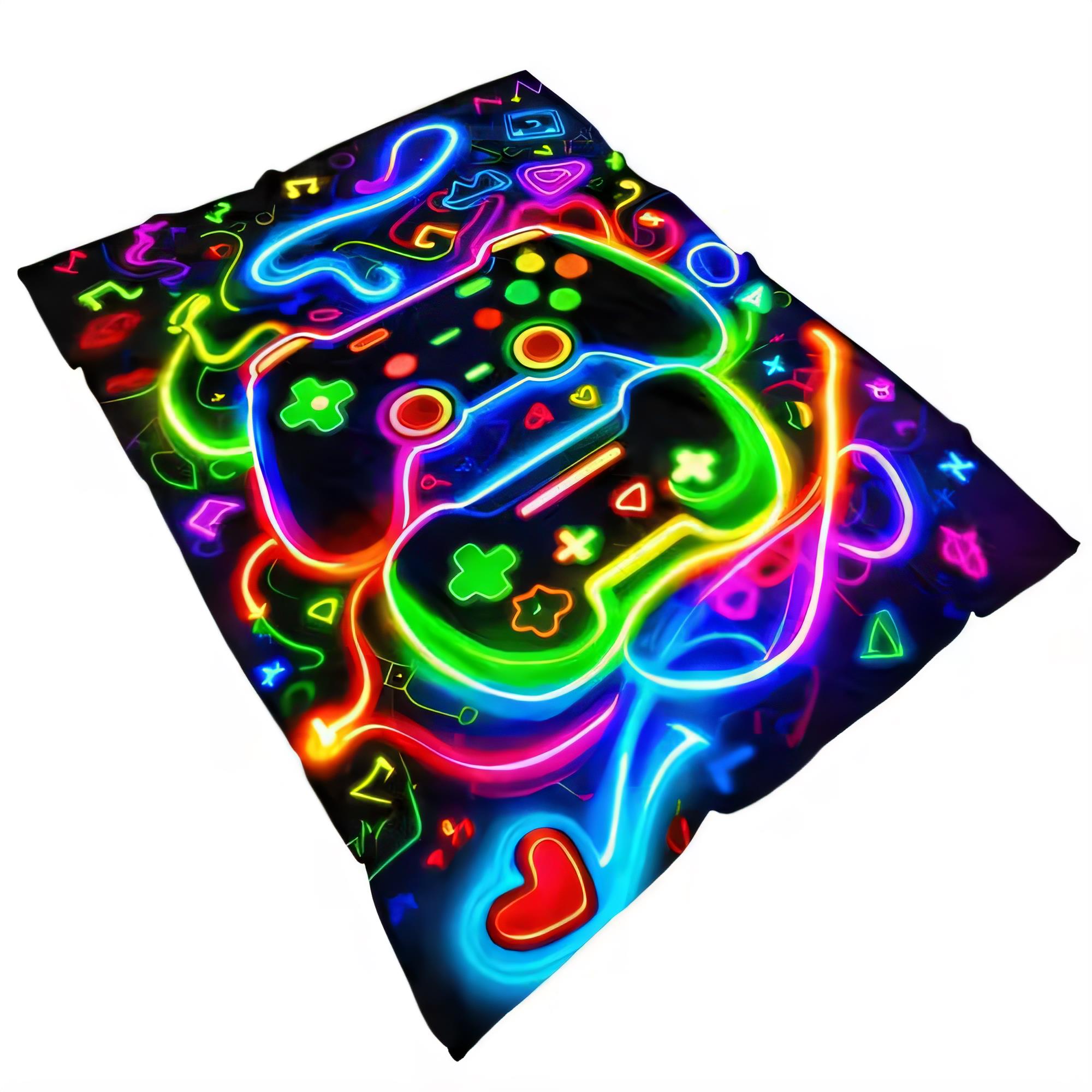 Vibrant Neon Gaming Blanket So - Background Retro Gaming recensione e prezzo