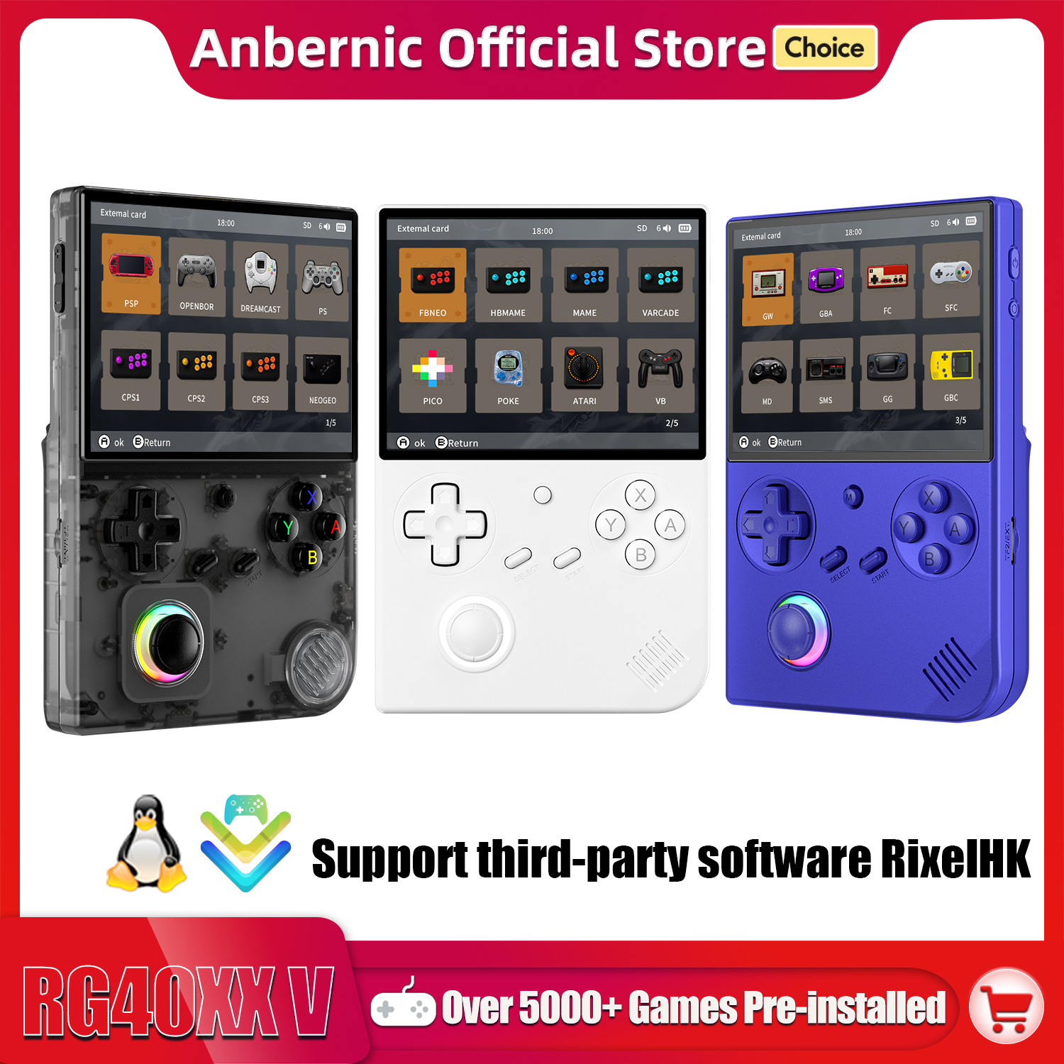 ANBERNIC RG 40XXV 64 Bit Linux - Retro Gaming Upscaler recensione e prezzo
