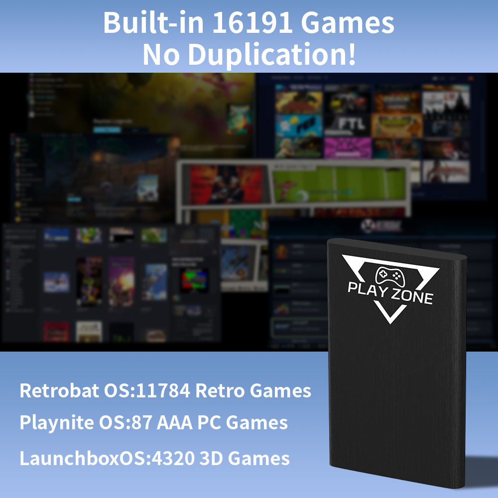 Play Zone 1TB Portable Gaming  - Retro Gaming Emulator Pc recensione e prezzo