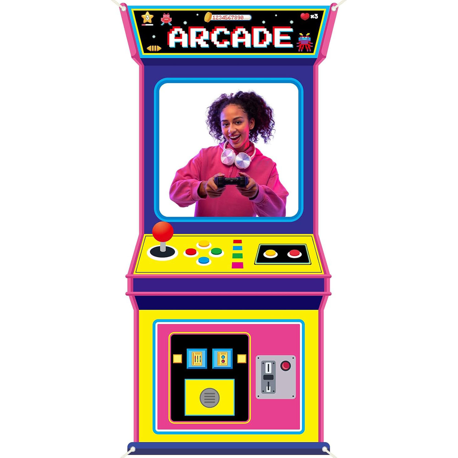 Fabric Arcade Game Photo Backg - Background Retro Gaming recensione e prezzo