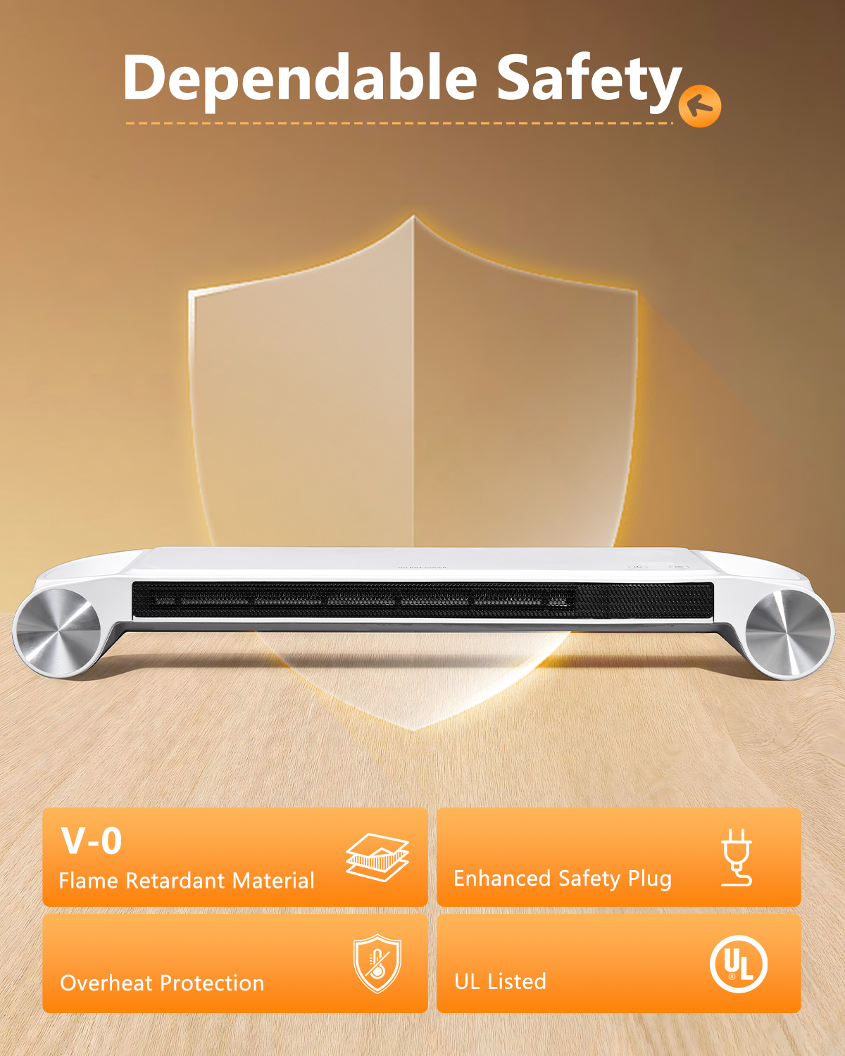 Eary 330W Desktop Space Heater - Crt Monitor Stand recensione e prezzo