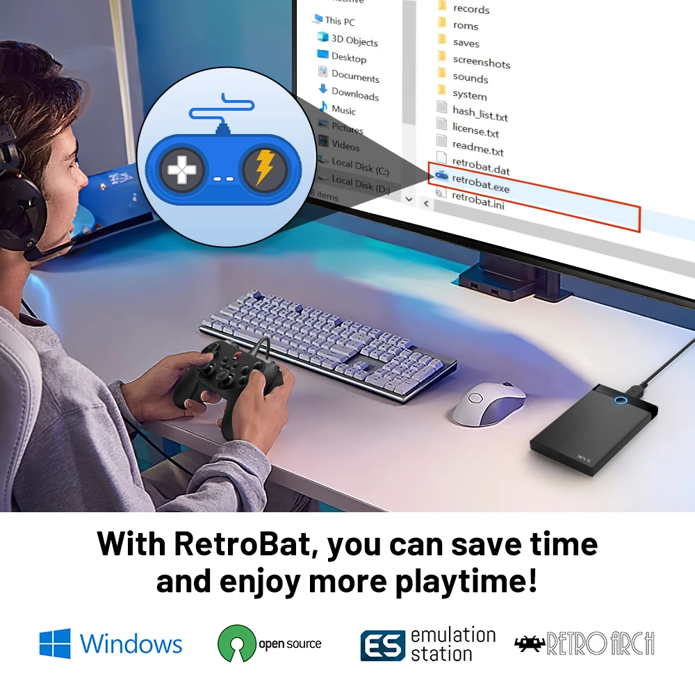 Super Console Retrobat Gaming  - Retro Gaming Emulator Pc recensione e prezzo