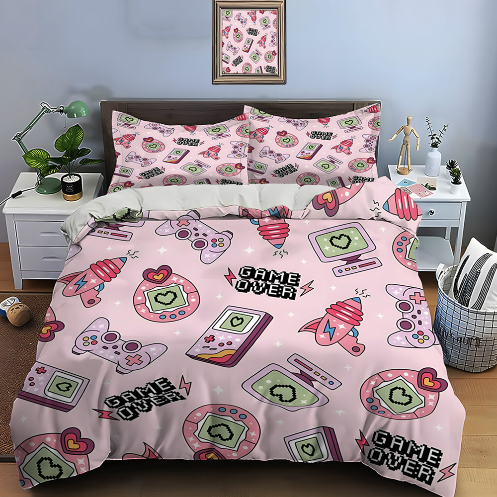 Retro Gaming Icons on Pink Bac - Background Retro Gaming recensione e prezzo