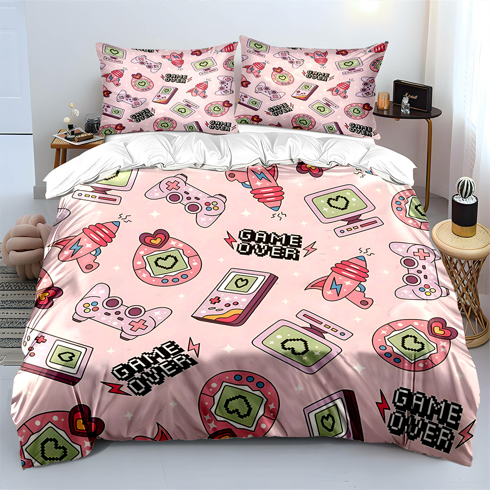 Retro Gaming Icons on Pink Bac - Background Retro Gaming recensione e prezzo