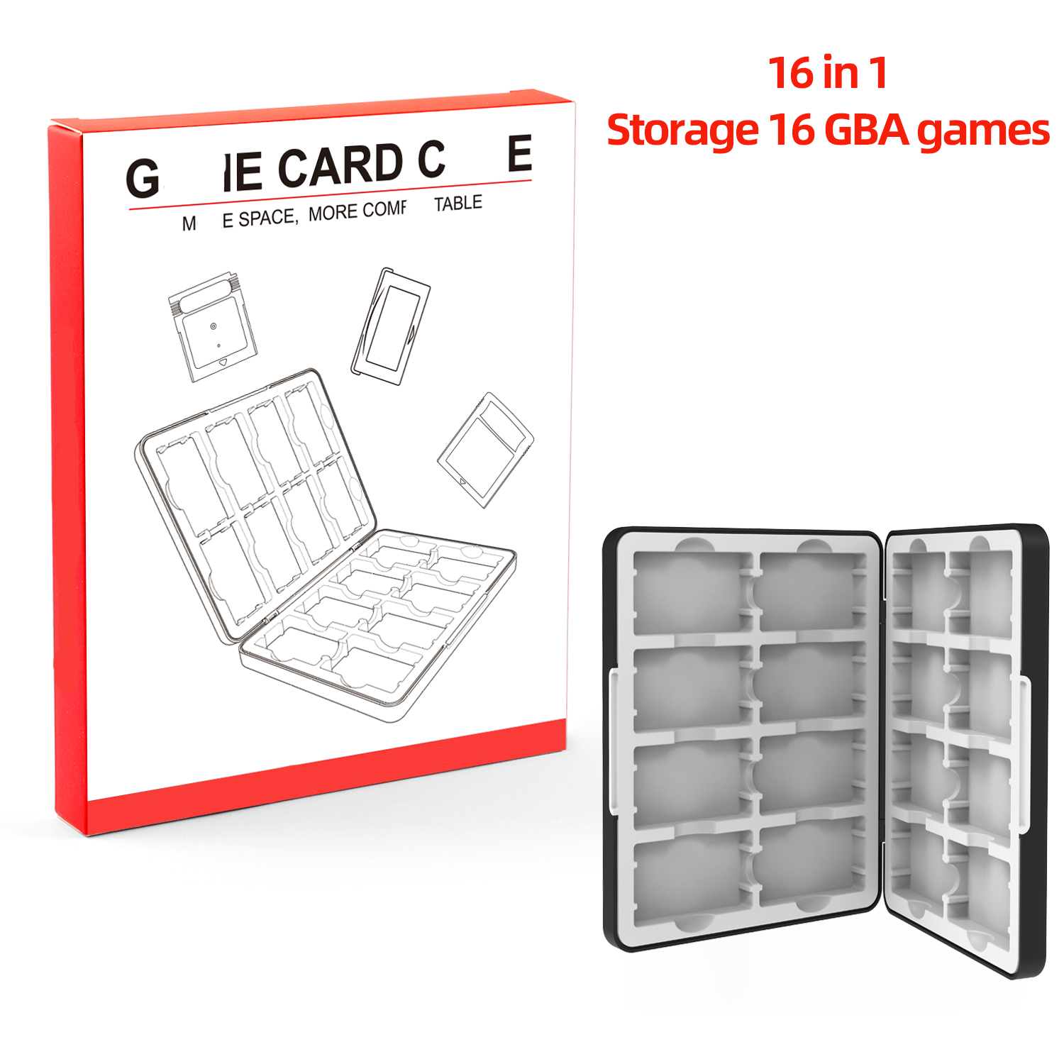 GBA Game Card Case with 16 Slo - Game Boy Cartridge Holder recensione e prezzo