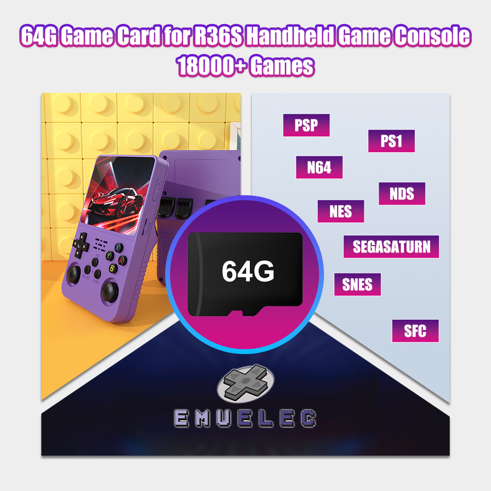 64G Game TF Card for R36S Vide - Retro Gaming Handheld Console recensione e prezzo