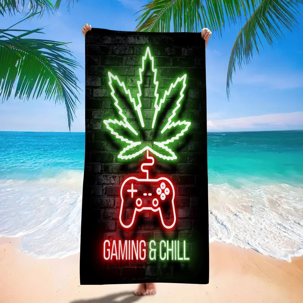 Retro Gaming Neon Beach Towel, - Background Retro Gaming recensione e prezzo