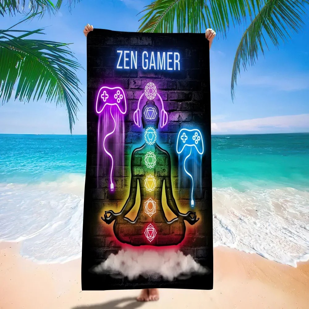 Retro Gaming Neon Beach Towel, - Background Retro Gaming recensione e prezzo