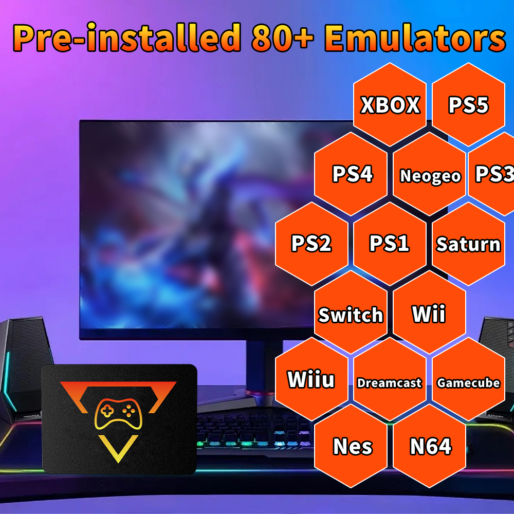 Portable Retro Gaming SSD 80+E - Retro Gaming Emulator Pc recensione e prezzo