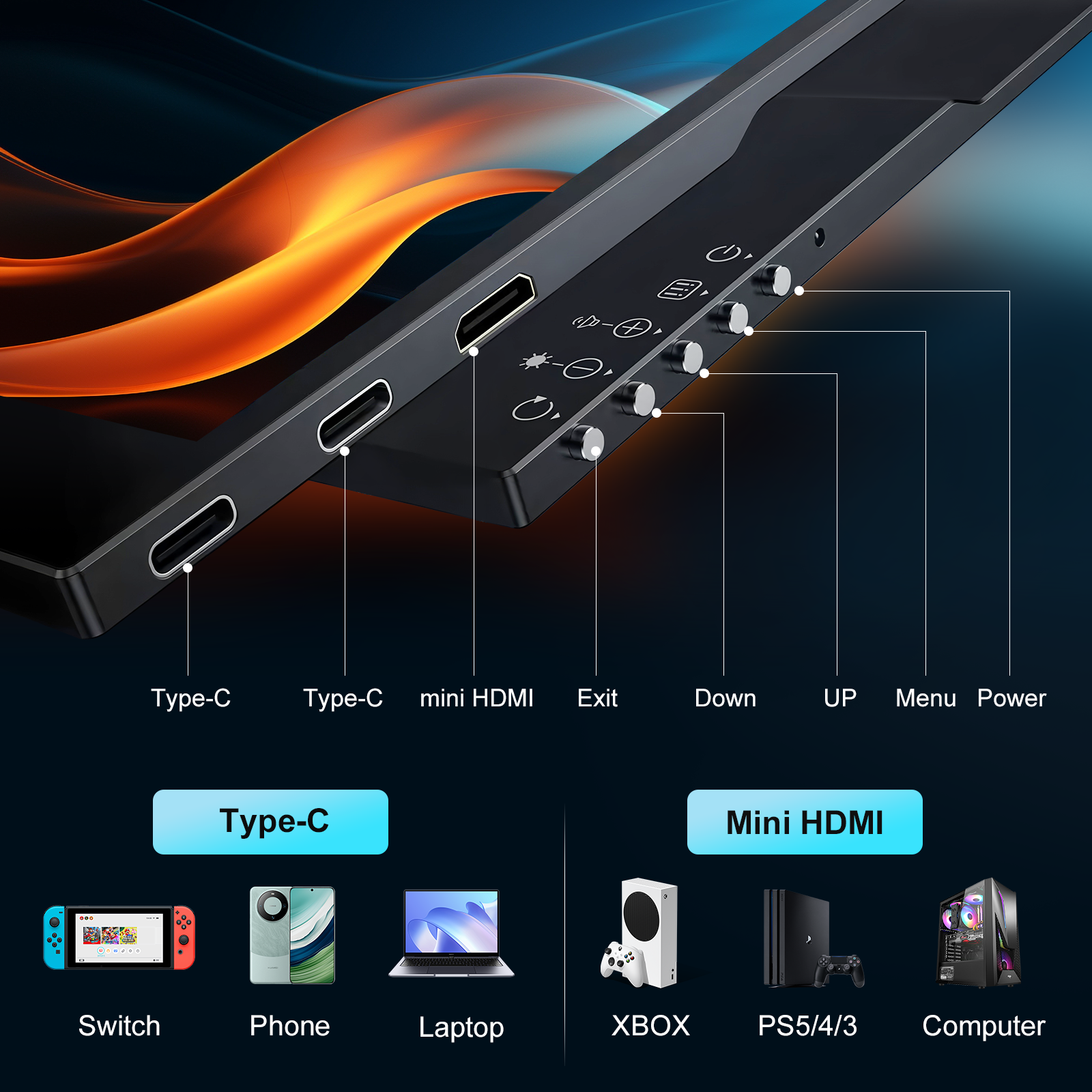 4K Portable Monitor 15.6 inch  - Crt Monitor Stand recensione e prezzo