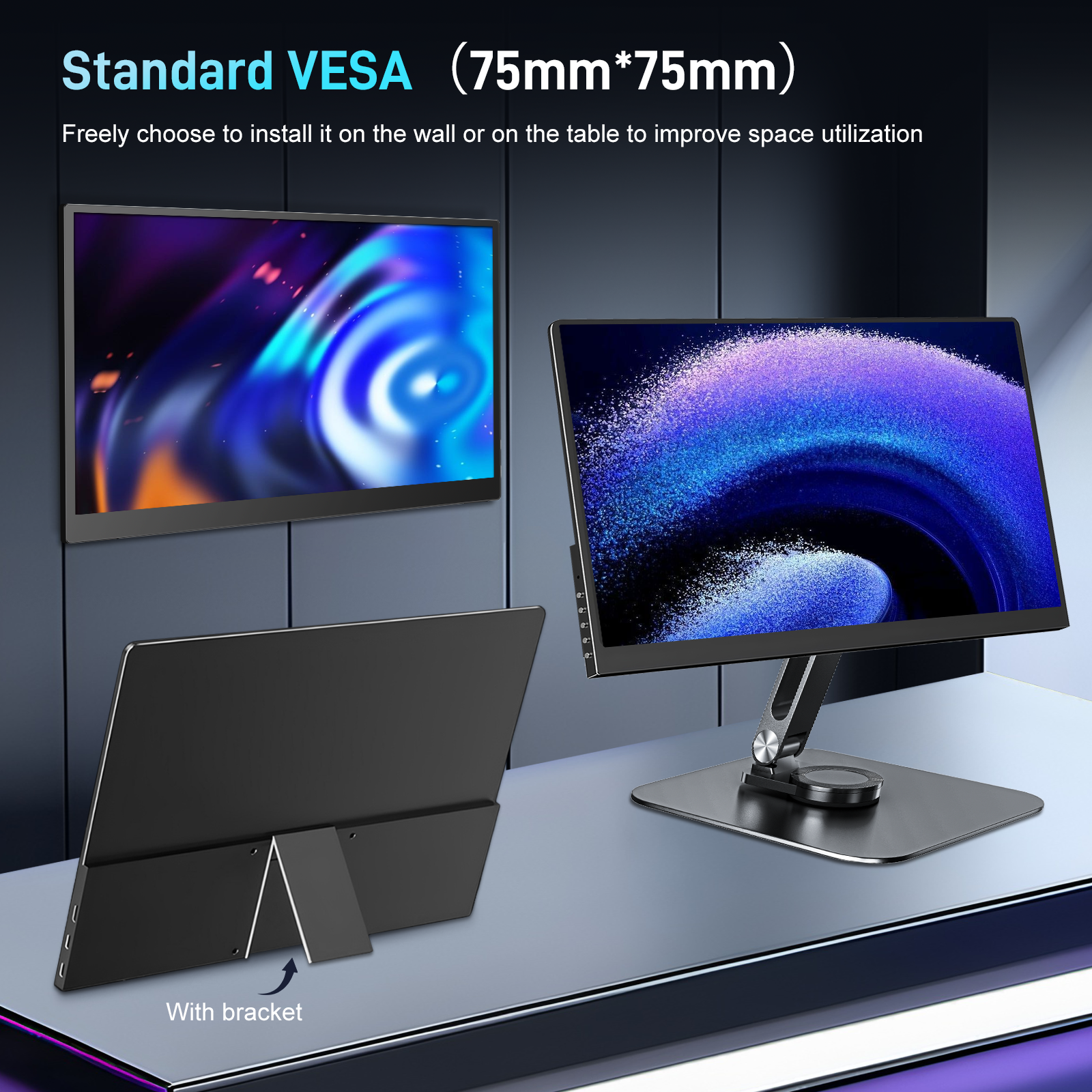 4K Portable Monitor 15.6 inch  - Crt Monitor Stand recensione e prezzo