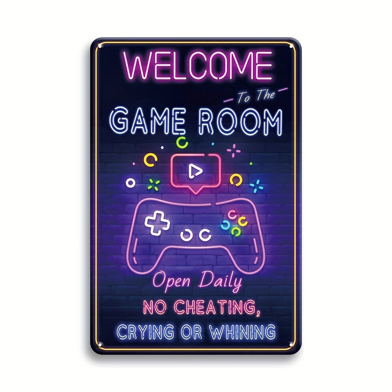 Welcome to the Game Room Metal - Retro Gaming Decor recensione e prezzo